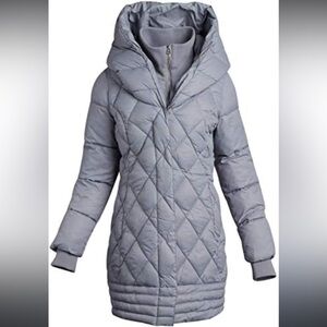 Jessica Simpson ICE grey quilted puffer jacket NWT XL